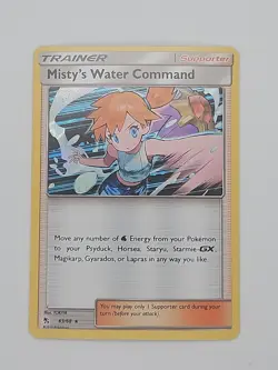 Pokemon Hidden Fates #63/68 Misty's Water Command Holo Rare - Image 1
