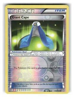 Giant Cape 114/124 Uncommon Dragons Exalted Pokemon Reverse Holo Lightly Played - Image 1