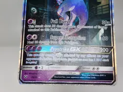 Pokemon Mewtwo GX 78/73 SM Shining Legends Secret Rare HP / Damaged sc - Image 4