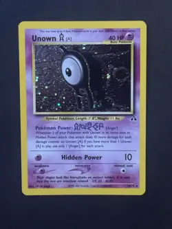 Pokemon Karten - Unown A (14/75) Neo Discovery - Holo - Nearmint - Icognito A - Image 1