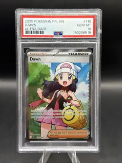 Pokemon Dawn 118/094 Trainer Holo Me02 Phantasmal Flames 2025 PSA 10 - Image 1
