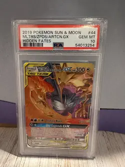 PSA 10 MOLTRES ZAPDOS ARTICUNO GX 44 HIDDEN FATES POKEMON - Image 1