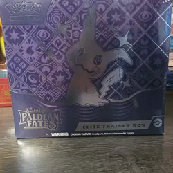 Pokemon Scarlet & Violet Paldean Fates Elite Trainer Box Promo Booster English - Image 1