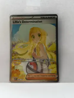 Pokemon TCG Lillie's Determination 184/132 Me01 Mega Evolution Rare Holo Trainer - Image 4