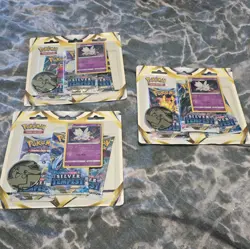 POKEMON TCG SILVER TEMPEST TRIPLE BLISTER PACK x 3 - Image 1