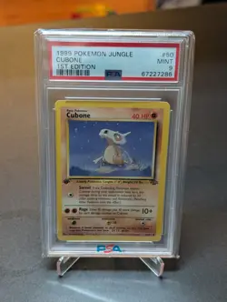 PSA 9 1999 Pokemon Jungle 1st Edition Cubone #50 - Image 1