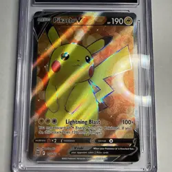 CGC 9 Pikachu 157/172 V Brilliant Stars Full Art Holo MINT 2022 Pokemon - Image 2