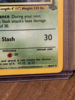 Pokemon Scyther 10/64 Jungle 1st Edition Holo Rare 1999 - Image 5