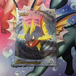 2003 topps Pokemon Advanced Holo Foil #23 Carvanha MP - Image 1