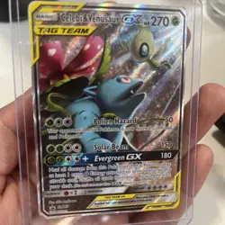 Celebi & Venusaur GX SM167 Holo Pokemon TCG - Image 1