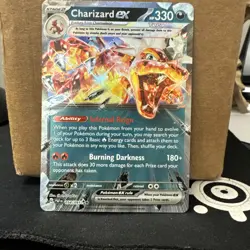 Charizard EX 054/091 Paldean Fates Ex Pokemon Near mint Ships fast - Image 1