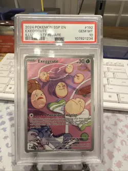 Exeggcute 192 PSA 10 Surging Sparks Illustration Rare Pokemon TCG - Image 1