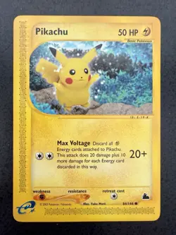 2003 Pokemon Skyridge - Pikachu 84/144 - Non Holo - NM/LP - Image 1