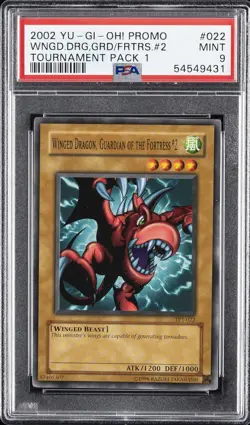 2002 #022 WINGED DRAGON, GUARDIAN OF THE FORTRESS #2 PSA 9 - Image 1