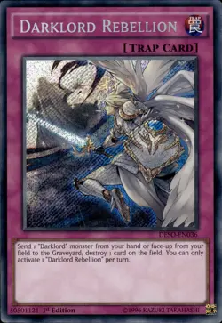 Darklord Rebellion - Secret Rare 1st Edition DESO-EN036 - LP - YuGiOh - Image 1