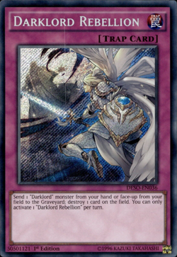 Darklord Rebellion - Secret Rare 1st Edition DESO-EN036 - MP - YuGiOh - Image 1