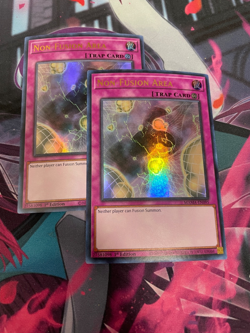 YUGIOH - NON FUSION AREA X2 - ULTRA RARE - MAMA - 1ST ED - NM - Image 1
