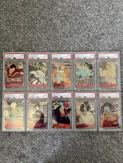 PSA 10 sequential One Piece 1st Anniversary TCG Set English - Image 1