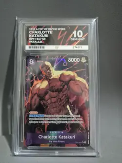 One Piece tcg OP11-067 Charlotte Katakuri Alt Art Ace 10 - Image 1