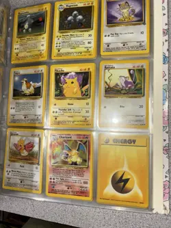 Vintage 1999 Lot Of 150+ Pokemon Cards Binder Collection Includes Charizard Holo - Image 2