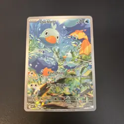 Ducklett 109/086 Pokemon TCG White Flare Illustration Rare English - Image 1