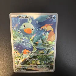 Ducklett 109/086 Pokemon TCG White Flare Illustration Rare English - Image 3