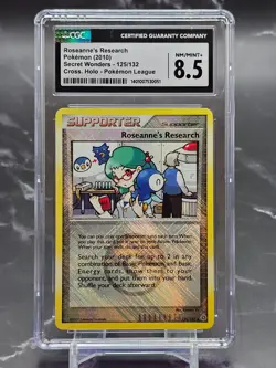 Pokemon Roseanne’s Research #125 Secret Wonders League Crosshatch CGC 8.5 - Image 1