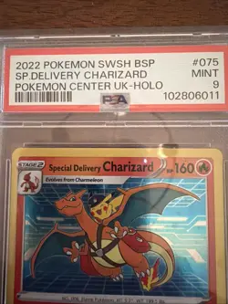 Pokemon Center TCG Special Delivery Charizard SWSH075 PSA 9 - Image 5
