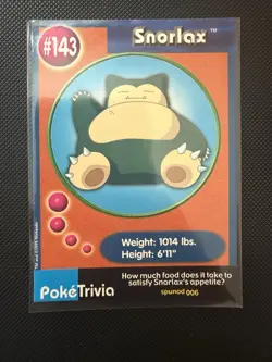 Snorlax #143 Pokemon Burger King - LP - Image 1