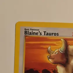 Pokemon TCG Blaine's Tauros Gym Heroes 64/132 1st Edition Common Wizards - Image 4