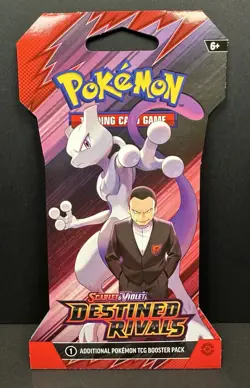 Pokemon TCG Scarlet & Violet Destined Rivals Booster Mewtwo (4 Packs) - Image 3