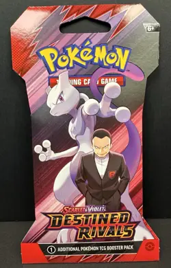 Pokemon TCG Scarlet & Violet Destined Rivals Booster Mewtwo (4 Packs) - Image 5
