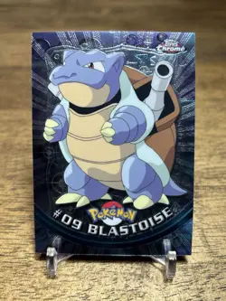 2000 Topps Chrome Holo Pokemon TV Series 1 Blastoise #9 - Image 1