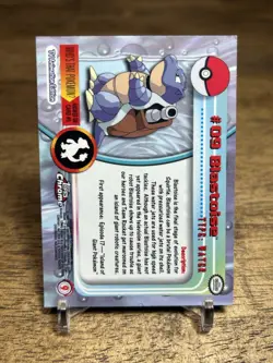 2000 Topps Chrome Holo Pokemon TV Series 1 Blastoise #9 - Image 2