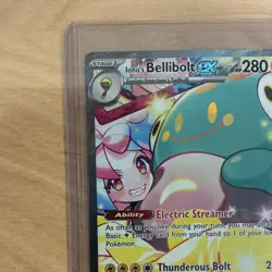 Pokemon Iono's Bellibolt ex 183/159 Sv09 Special Illustration Rare Full Art Hol… - Image 3