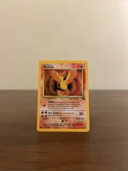 Pokemon TCG Moltres 12/62 Holo Unlimited Rare Fossil Set - LP - Image 1