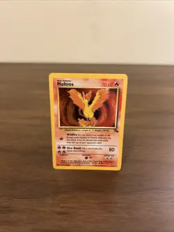 Pokemon TCG Moltres 12/62 Holo Unlimited Rare Fossil Set - LP - Image 2