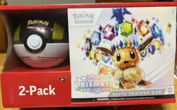 POKEMON ELITE TRAINER BOX SCARLET & VIOLET PRISMATIC EVOLUTIONS SAMS CLUB BUNDLE - Image 1