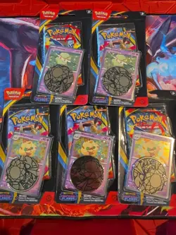 Pokemon Phantasmal Flames checklane Blister Booster Pack Sealed (LOT OF 5) - Image 1