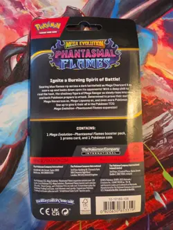 Pokemon Phantasmal Flames checklane Blister Booster Pack Sealed (LOT OF 5) - Image 3