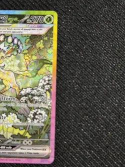 Pokemon Leafeon EX 144/131 SIR Prismatic Evolutions RAW NM FRESH OUT OF PACK - Image 5