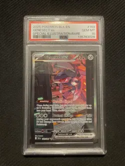 Pokemon Genesect ex 169/086 Sv: Black Bolt Special Illustration Rare PSA 10 Holo - Image 1