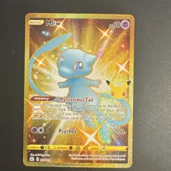 Pokemon TCG Mew Celebrations Secret Rare Full Art Holo Basic 025/025 60 HP - Image 1