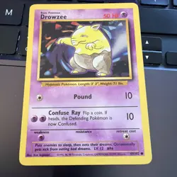 Pokemon TCG Drowzee Base Set 49/102 Regular LP. - Image 1