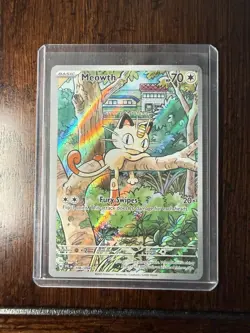 Pokemon Meowth 106/094 Phantasmal Flames Holo Illustration Rare 70 HP - Image 1
