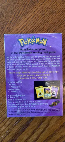 WOTC pokemon Zap Theme Deck Sealed - Image 2