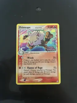 Pokemon TCG Primeape Delta Species 50/110 Holon Phantoms Reverse Holo stamped - Image 1