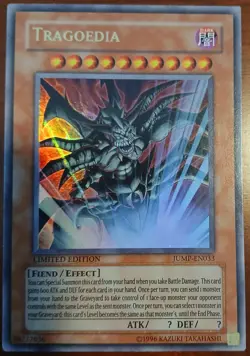 Yu-Gi-Oh! TCG Tragoedia JUMP-EN033 Ultra Rare Shonen Jump Promo - Image 1