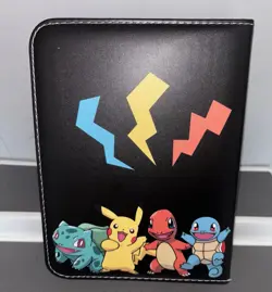 Pokemon Binder New Condition Holds Up To 400 Cards Squirtle Bulbasaur - Image 1