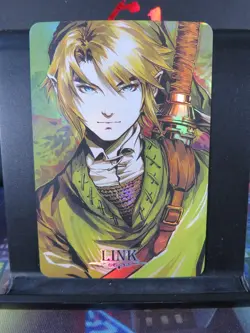 Link Legend of Zelda Art Card Rare Holo Collectible Video Game Character CCG NM - Image 1